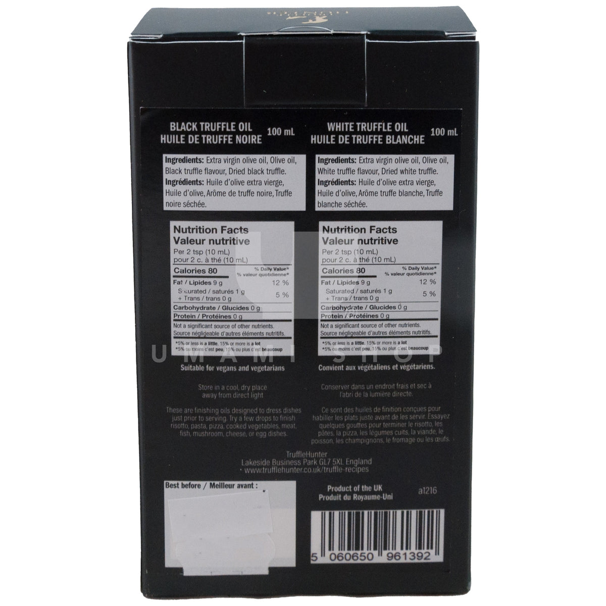 White & Black Truffle Oil (Giftpack) Umami Shop Canada