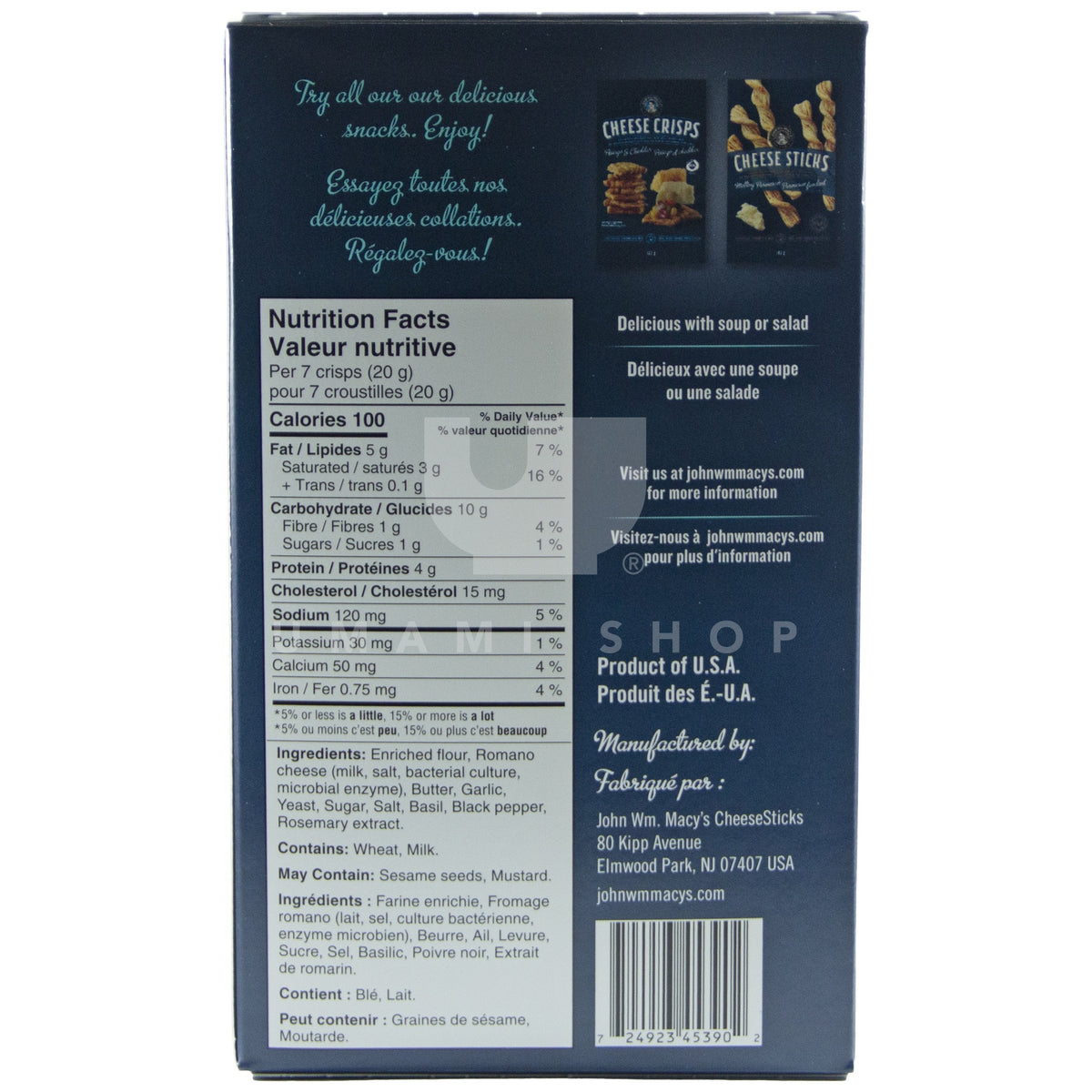 Romano Cheese Crisps Umami Shop Canada