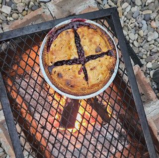 Saskatoon Berry APPLE PEACH Pie LOCAL UMAMI SHOP IN HOUSE MADE