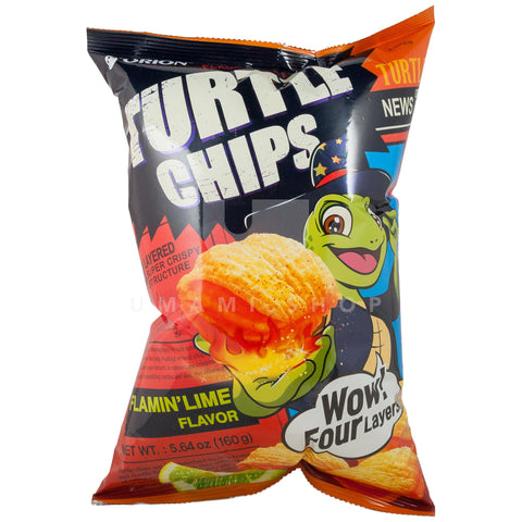Turtle Corn Chip Flamin' Lime