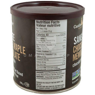 Hot Chocolate Maple SUGAR FREE (GF,V)