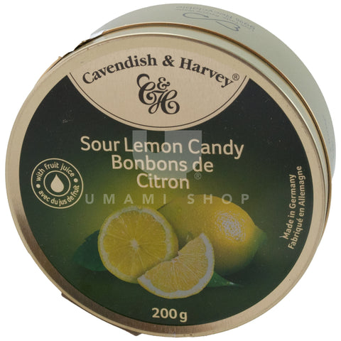 Sour Lemon Candy Drops (Tin)