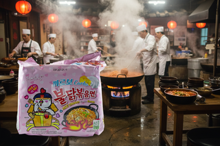 Hot Chicken Ramen Carbonara