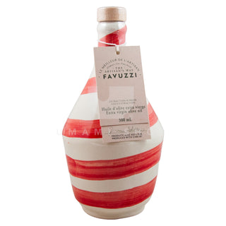 Olive Oil "Rosso Spirale Amphora" in Ceramic Bottle