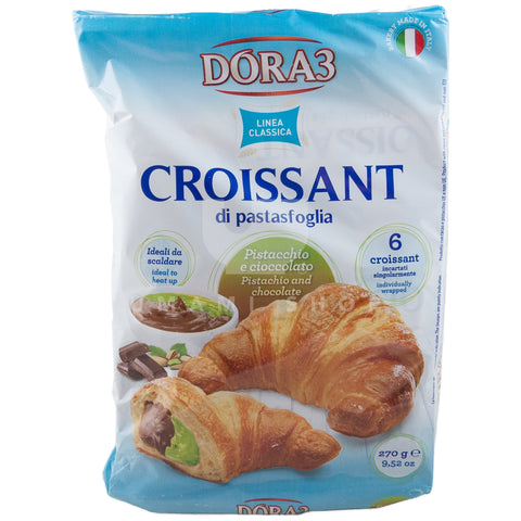 Croissant w/Pistachio & Choco 6Pcs