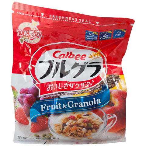 Granola & Fruits (Strawberry, Apple, Papaya)