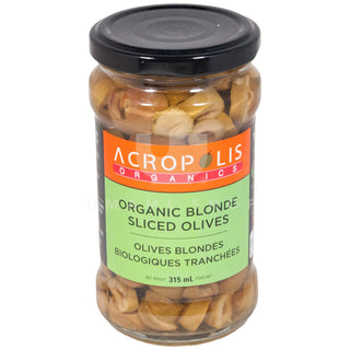 ORGANIC Blonde Olives Sliced