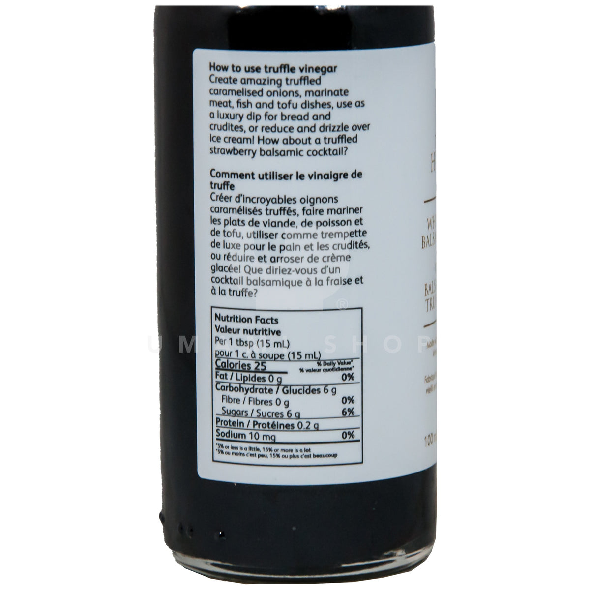 White Truffle Balsamic Vinegar Umami Shop Canada